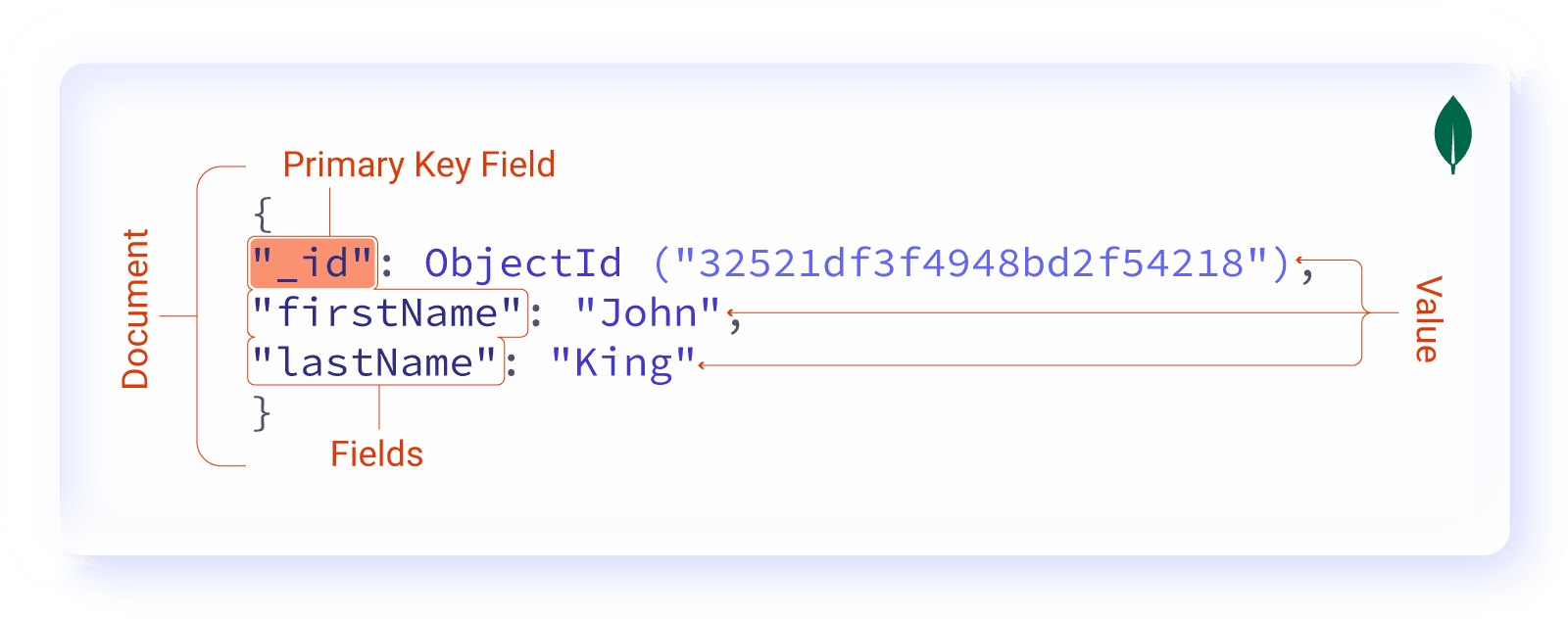 "Annotomy of MongoDB document"